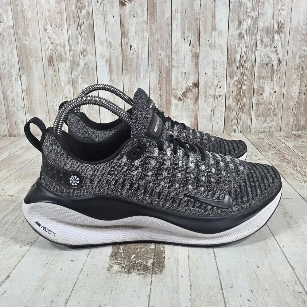 Nike ReactX Infinity Run 4‎ Womens Running Shoes Black White DR2670-003 Size 7.5